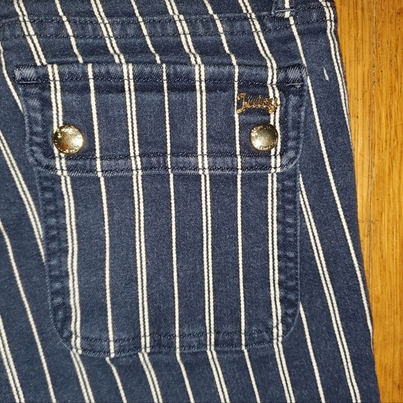 Juicy Couture Navy Striped Straight Crop Jeans - Picture 14 of 14